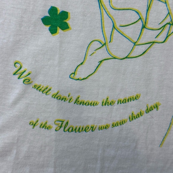 Anohana Project “we Still Don’t Know The Name…” Butter Yellow And Green Shirt - Picture 3 of 7